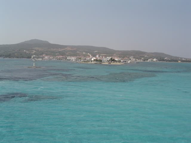 Elafonissos view from the boat