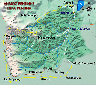 χάρτης της περιοχής